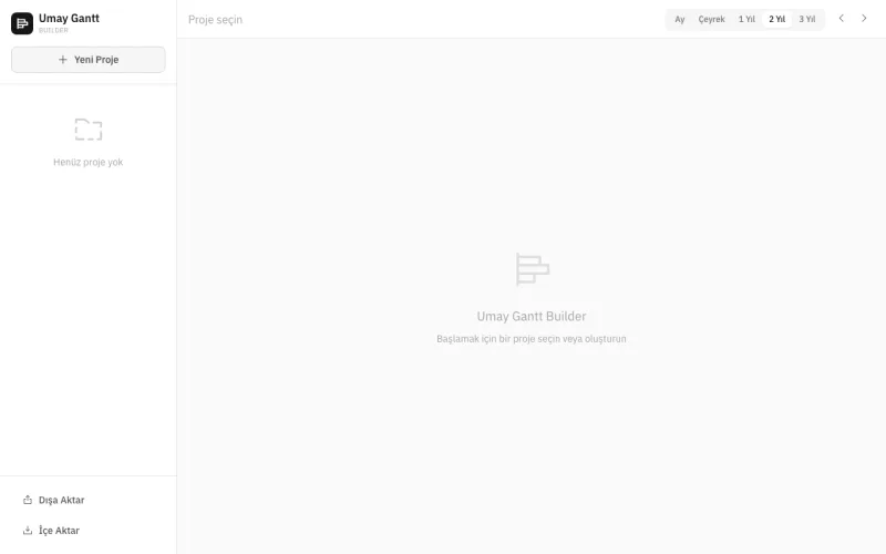 Umay Gantt Builder